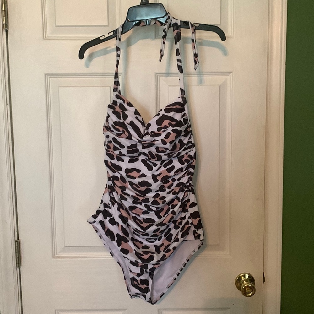 Animal print one piece